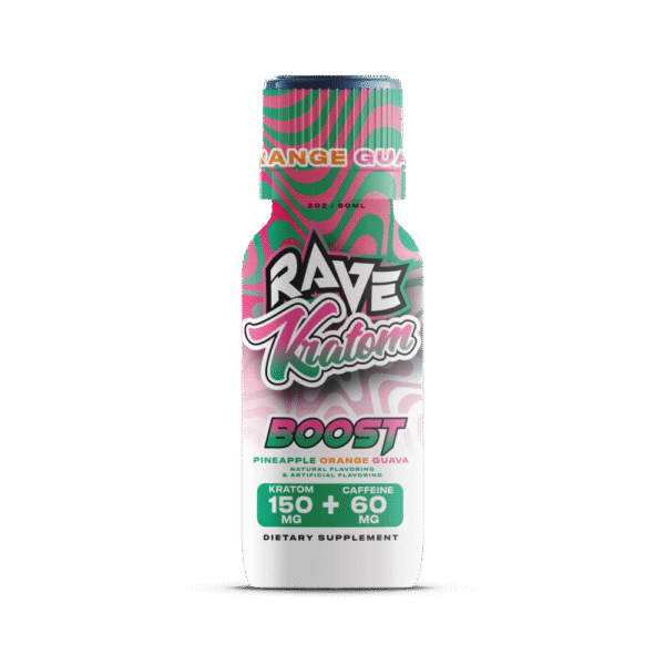 Rave Kratom – Boost Pineapple Orange Guava Target Shot