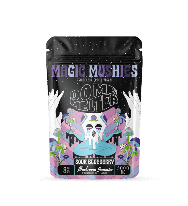 Domemelter – Sour Blueberry 8 Count Mushroom Gummies