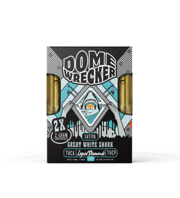 Domewrecker – Great White Shark 2×2 Cartridge (Sativa)