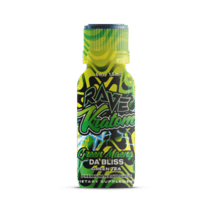 Rave Kratom – Green Maeng Da Bliss Green Tea Shot
