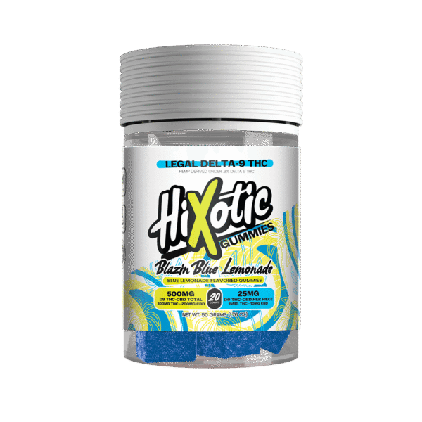 Hixotic – Blazin Blue Lemonade D9 Gummies (20ct)