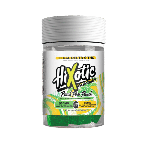 Hixotic – Peach Pear Punch D9 Gummies (20ct)