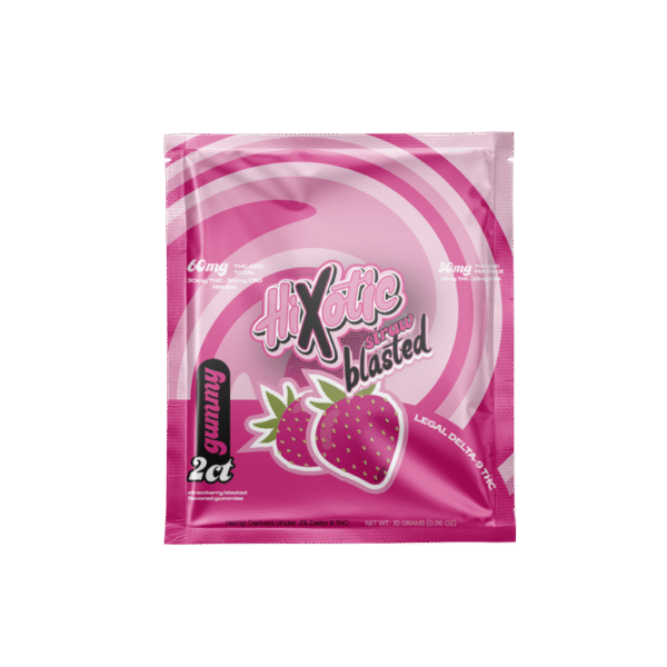 Hixotic -Strawblasted D9 Gummies (2ct)