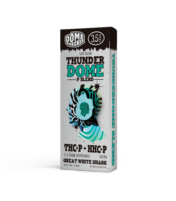 Domewrecker – ThunderDome Great White Shark 3.5G Disposable (Sativa)