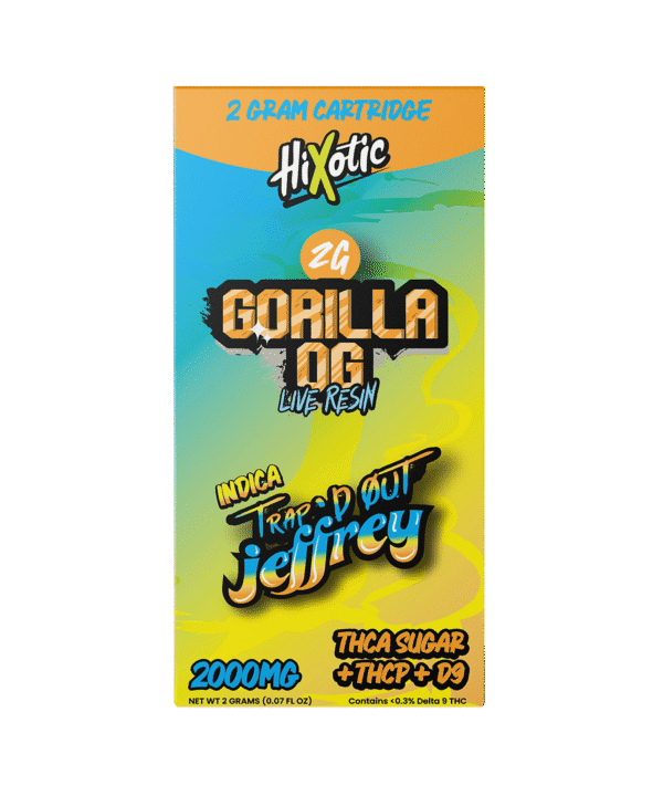 Trap’d Out Jeffrey – Gorilla OG 2G Cartridge (Indica)