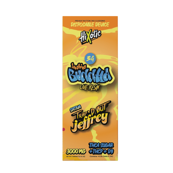 Trap’d Out Jeffrey – Laughing Buddha 3G Disposable (Sativa)