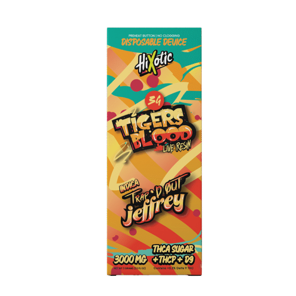 Trap’d Out Jeffrey – Tiger’s Blood 3G Disposable (Indica)
