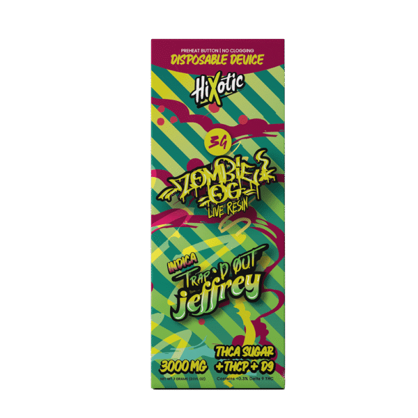 Trap’d Out Jeffrey – Zombie OG 3G Disposable (Indica)