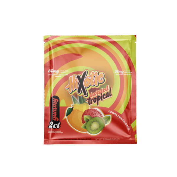 Hixotic – Twisted Tropical D9 Gummies (2ct)
