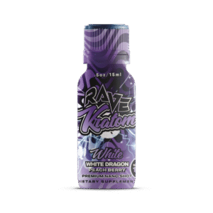 Rave Kratom – White Dragon Peach Berry Shot