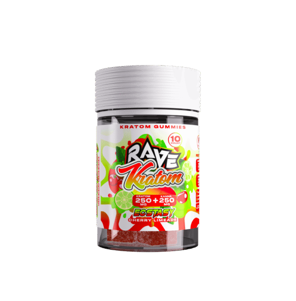 Rave Kratom – Ecstasy Cherry Limeade Gummies