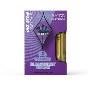 Purlyf – Blackberry Dream 2G Delta-8 Cartridge (Sativa)