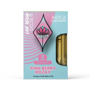 Purlyf – Pink Berry Rozay 2G Delta-8 Cartridge (Indica)