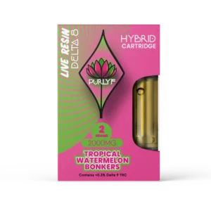 Purlyf – Tropical Watermelon Bonkers 2G Delta-8 Cartridge (Hybrid)