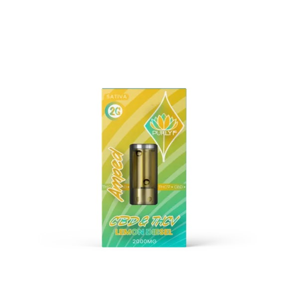 Purlyf – Lemon Diesel 2G Targeted CBD Cartridge (Sativa)