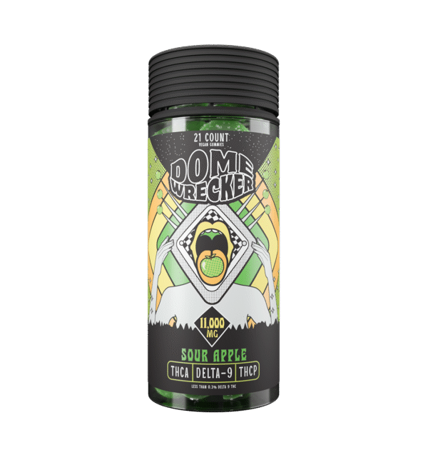 Domewrecker – Sour Apple D9 Gummies (21ct)