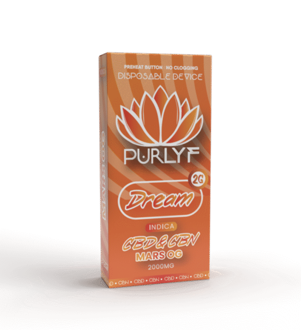 Purlyf – Targeted CBD Dream 2G Disposable (CBD+CBN) (Indica)