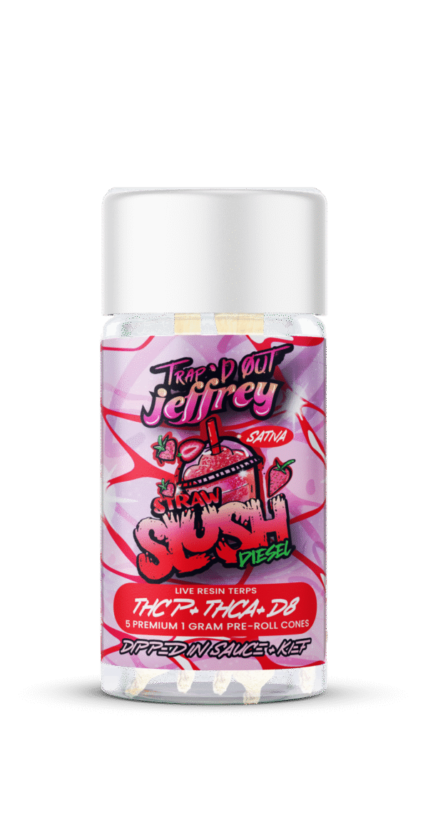 Trap’d Out Jeffrey – Strawberry Slush Diesel Pre-Rolls (Sativa)